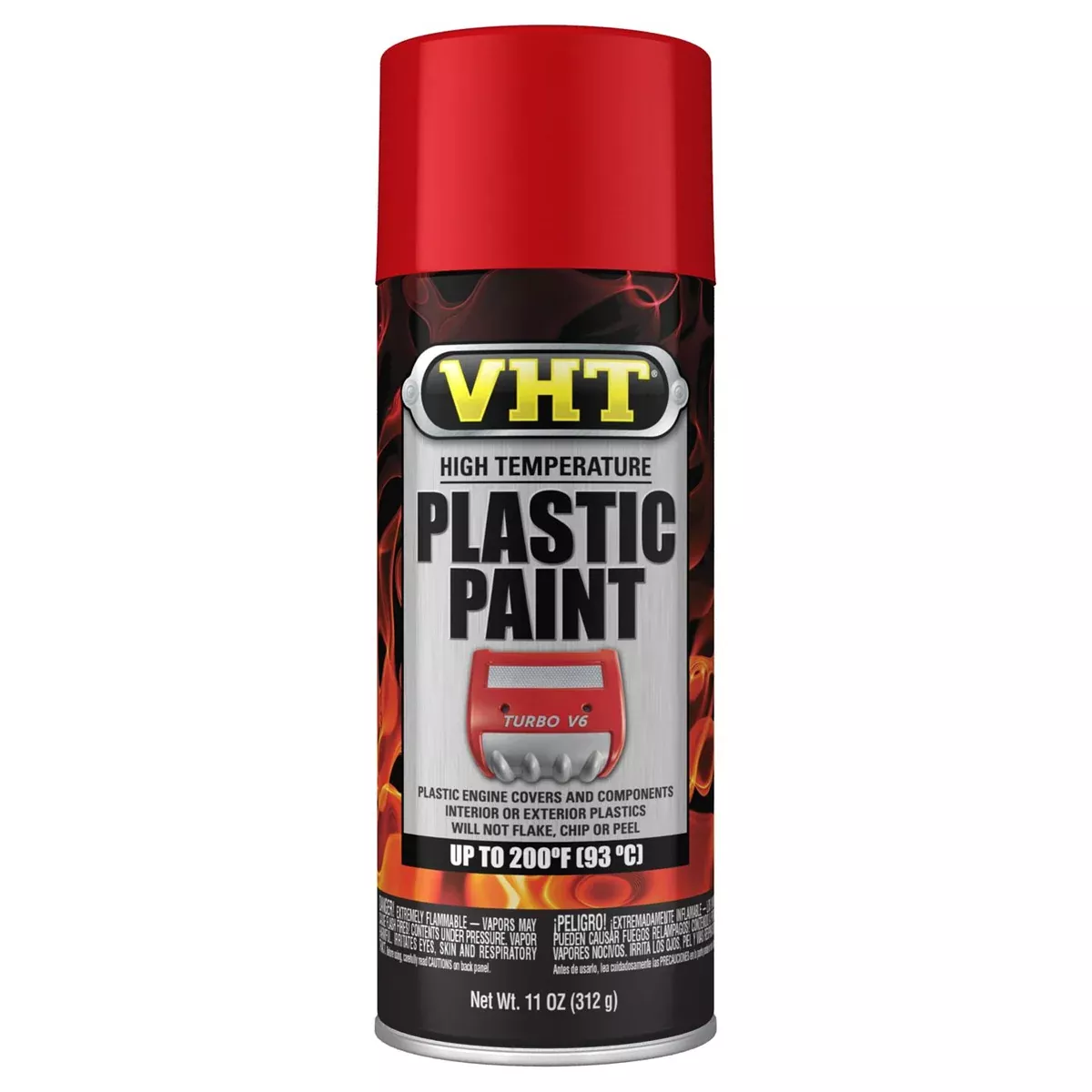 high Temperture Plastic Paint Gloss Red 11oz.