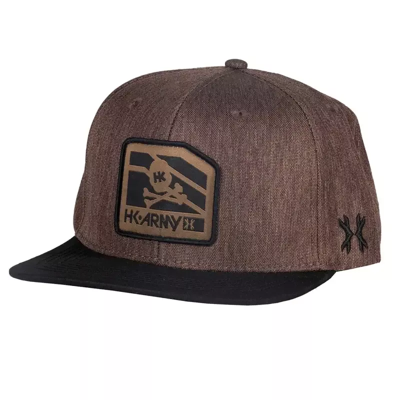 HK Army Snapback Hat – Clip – Black / Tan