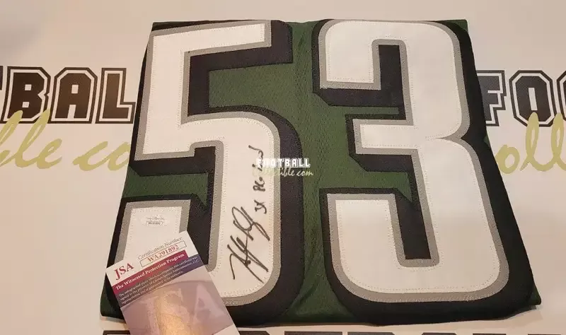 Hugh Douglas Autographed Philadelphia Eagles Jersey