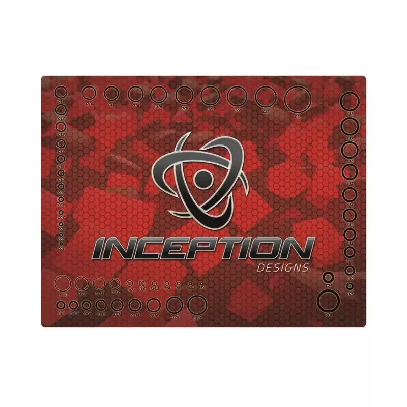 Inception Designs Paintball Tech Mat – Small – Red