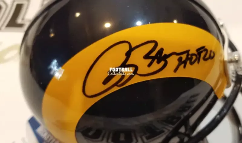 Isaac Bruce Autographed St. Louis Rams Mini Helmet