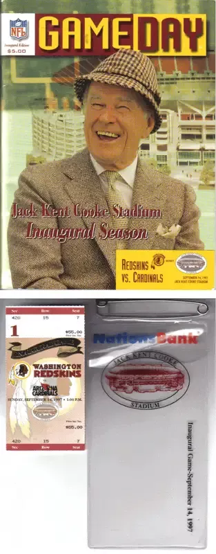 Jack Kent Cooke Stadium Inagural Program & Ticket