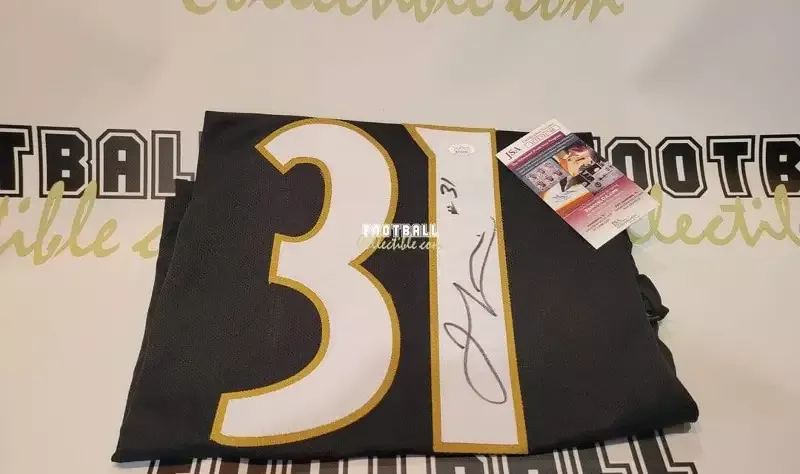 Jamal Lewis Autographed Baltimore Ravens Jersey