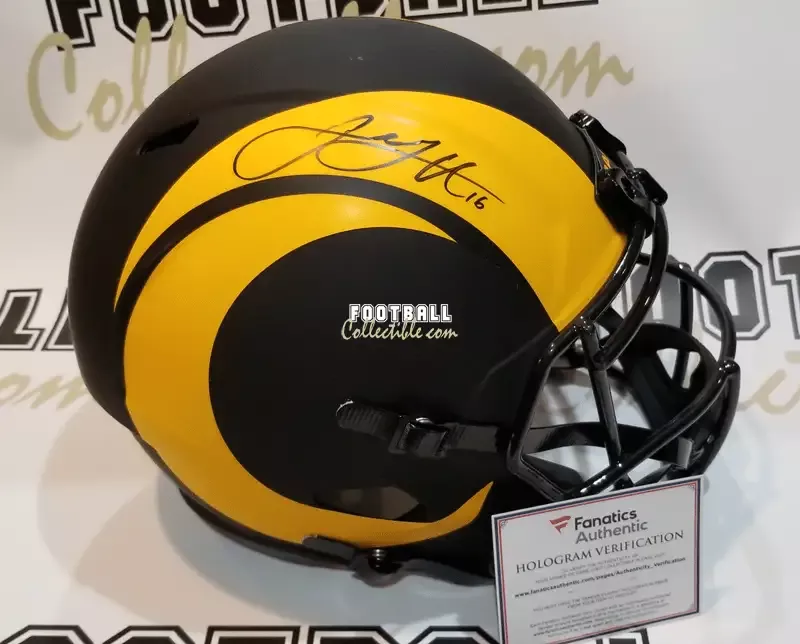 Jared Goff Autographed Rams Eclipse Full Size Helmet