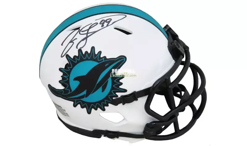 Jason Taylor Autographed Lunar Eclipse Miami Dolphins Mini Helmet