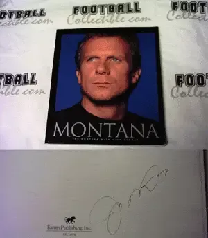 Joe Montana Autographed Book