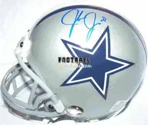 Julius Jones Autographed Mini Helmet with PSA