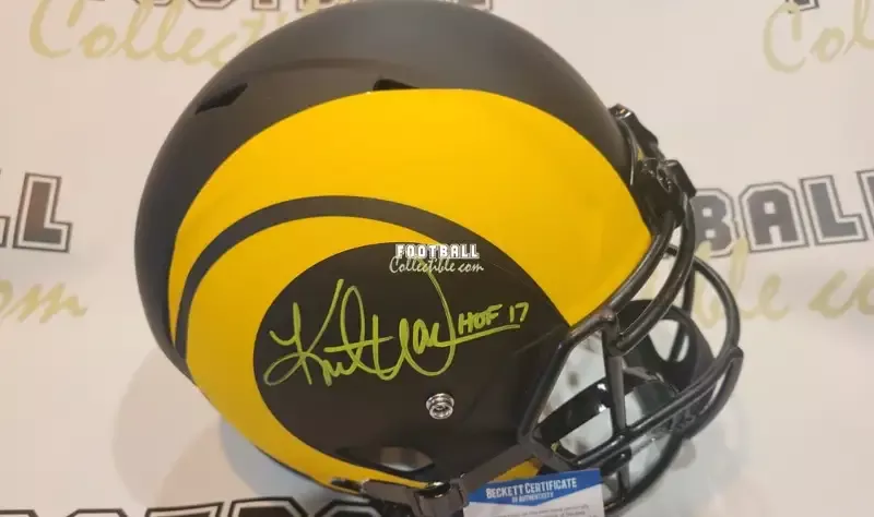 Kurt Warner Autographed Rams Eclipse Helmet
