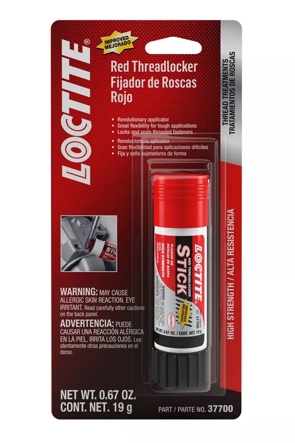 Loctite - Threadlocker Red Stick 19g/.67oz