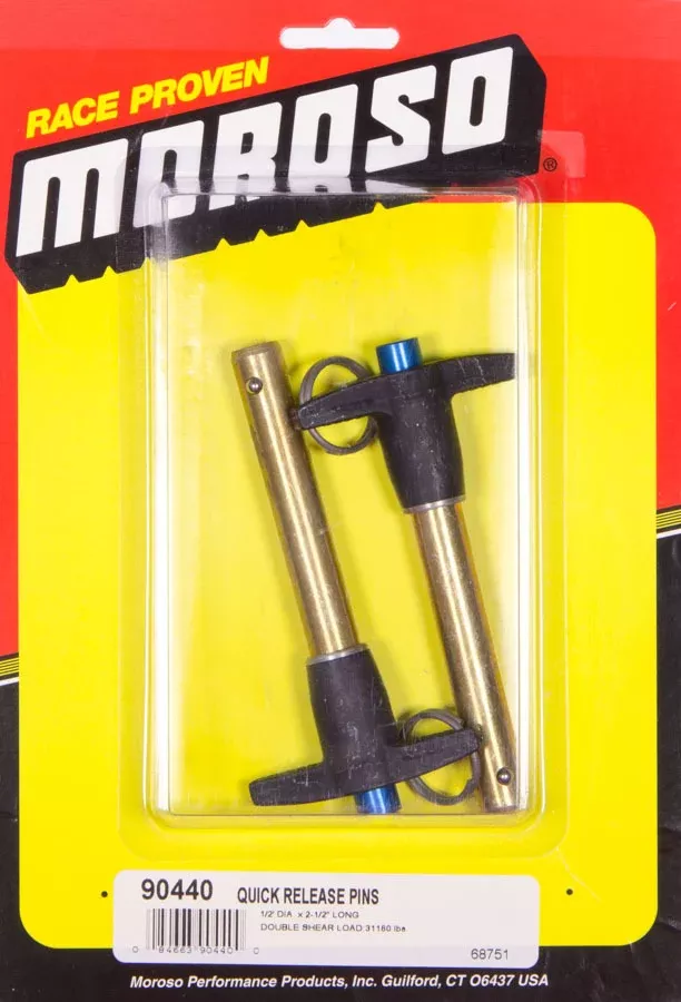 Moroso - Quick Release Pins (2) 1/2 x 2-1/2