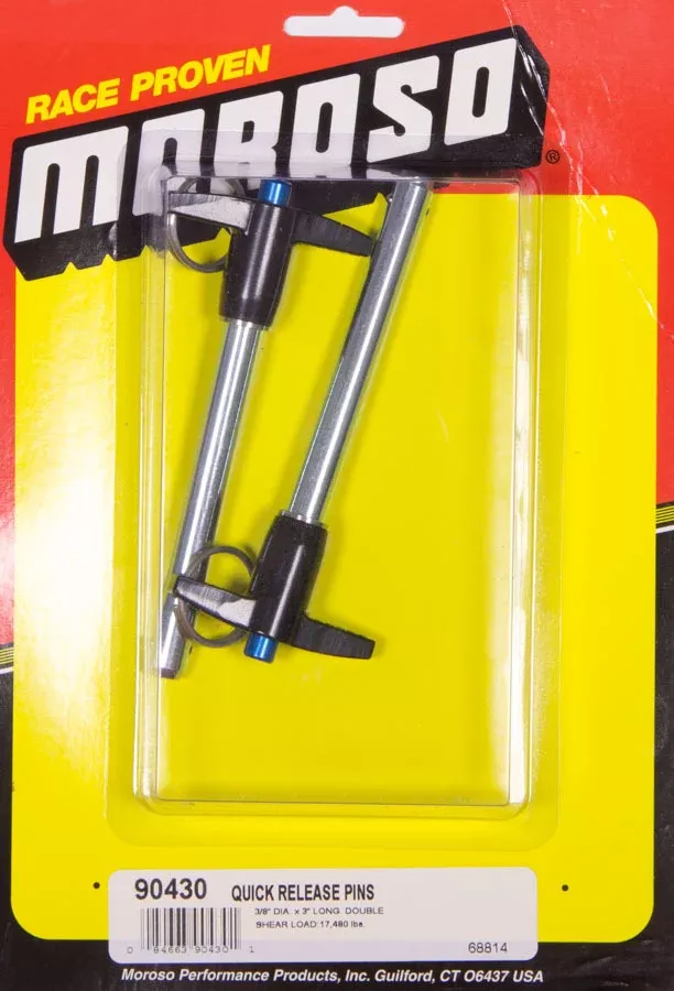 Moroso - Quick Release Pins (2) 3/8 x 3in