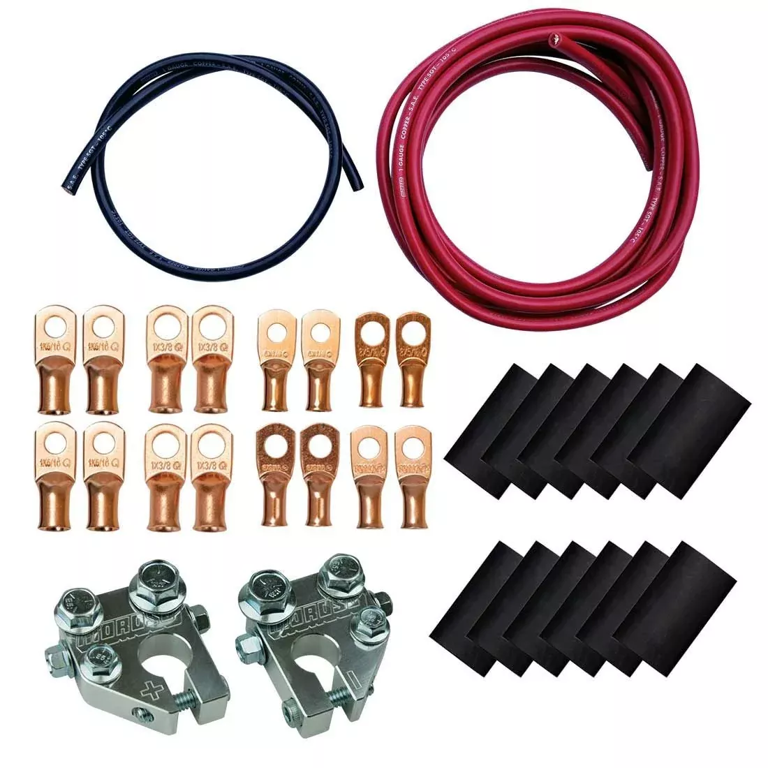 Moroso - Remote Battery Cable Kit w/Pos & Neg Wire