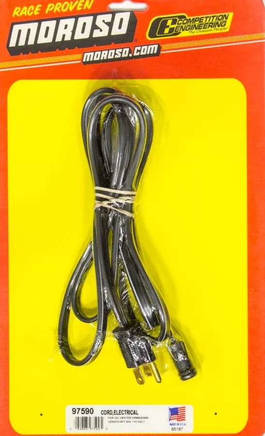 Moroso - Replacement Electric Cord for Int. Oil Heater