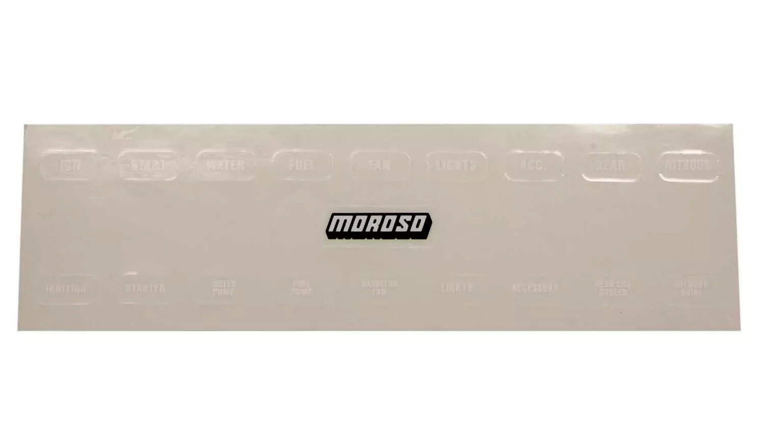 Moroso - Switch Panel Label