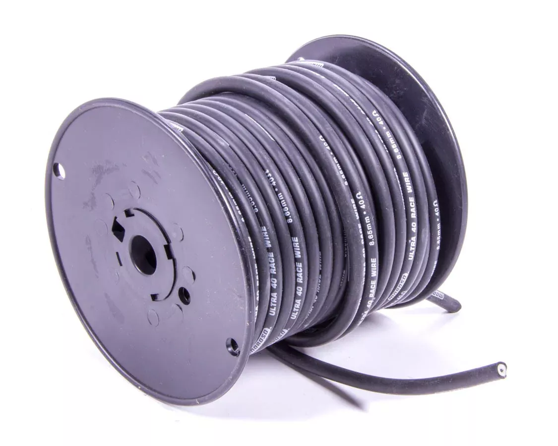 Moroso - Ultra 40 Ignition Wire Black 100ft Spool