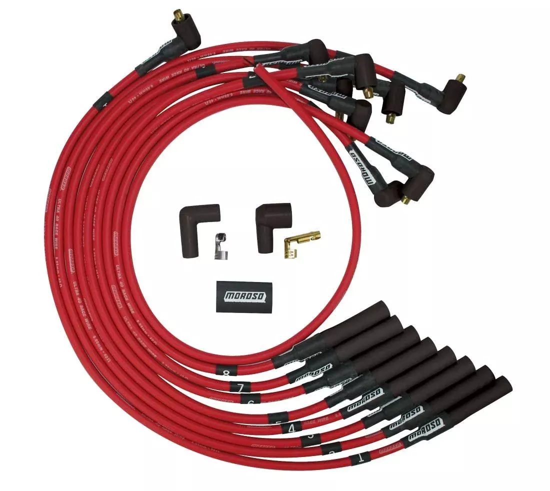 Moroso - Ultra 40 Plug Wire Set BBC Non-HEIRed