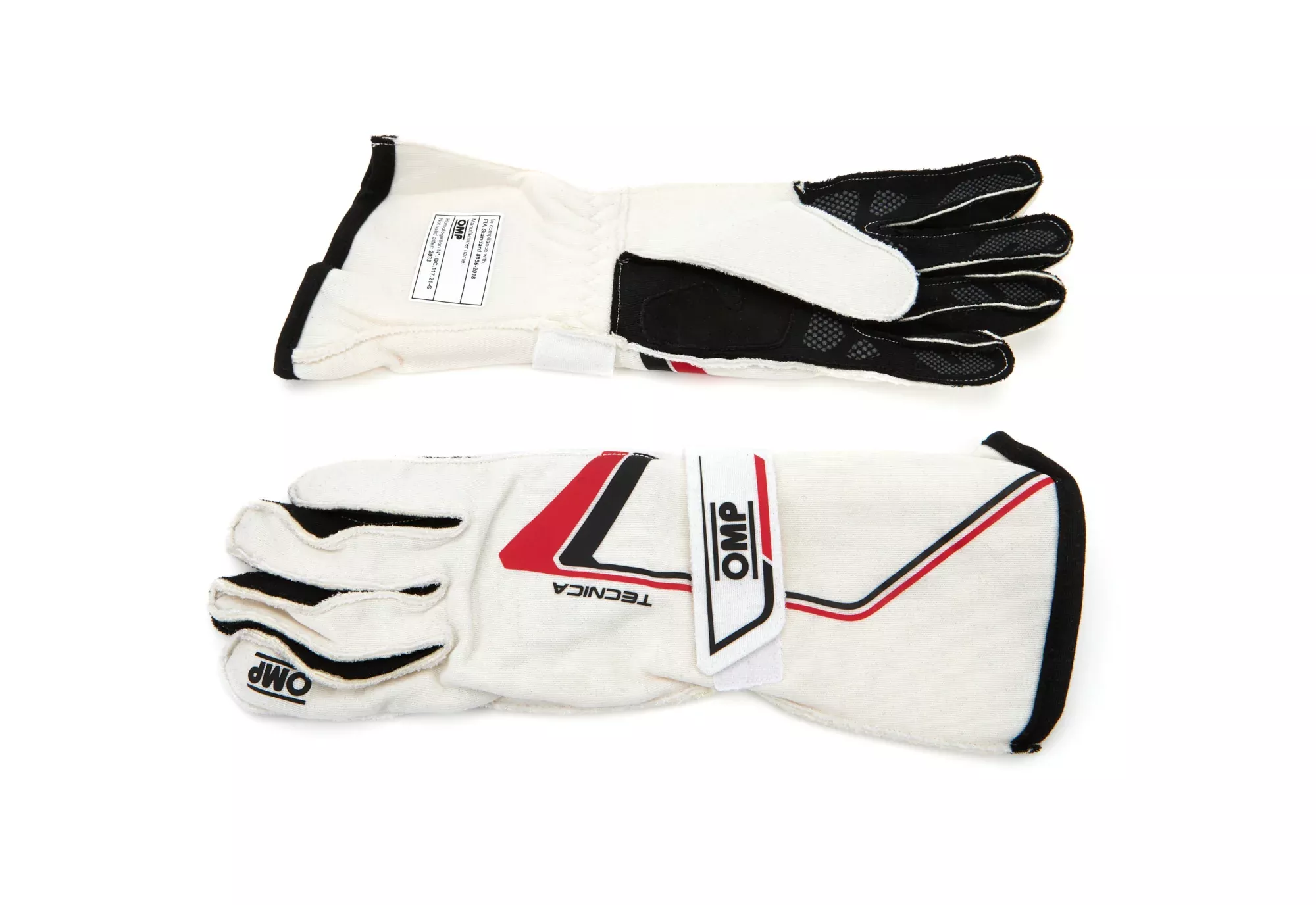 OMP Racing INC - Tecnica Gloves White Medium