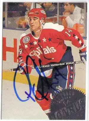 Pat Peake Autographed Hockey Card