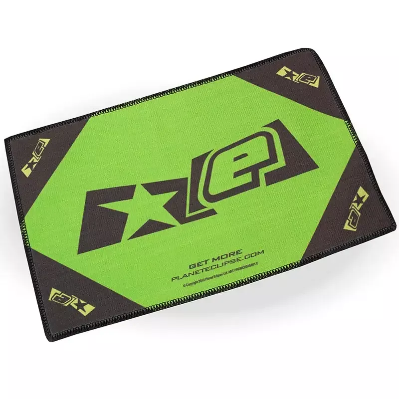 Planet Eclipse Microfiber Goggle Cloth by Exalt – Player Size – Black / Green