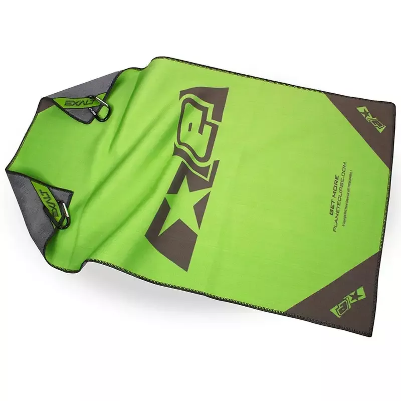 Planet Eclipse Microfiber Goggle Cloth by Exalt – Team Size – Black / Green