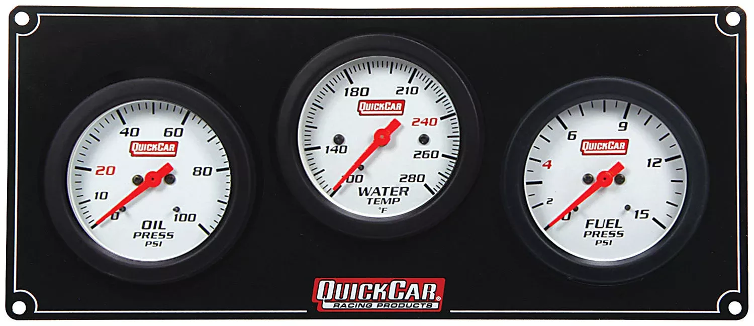 Quickcar Racing - 3 Gauge Extreme Panel OP/WT/FP