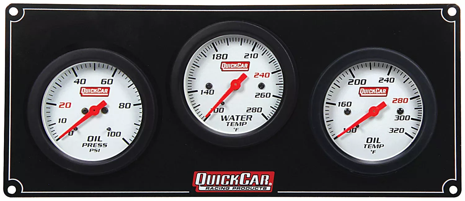 Quickcar Racing - 3 Gauge Extreme Panel OP/WT/OT