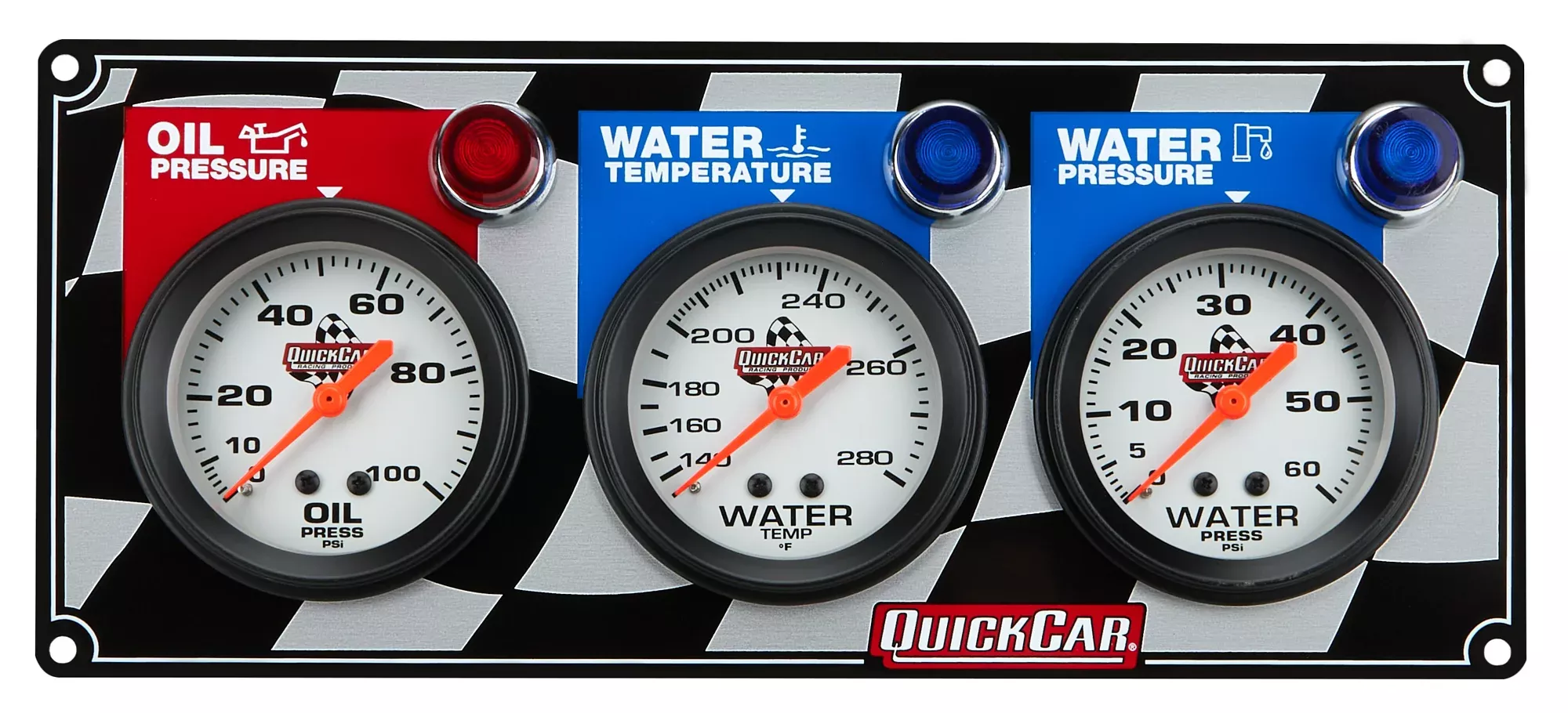 Quickcar Racing - 3 Gauge Panel OP/WT/WP