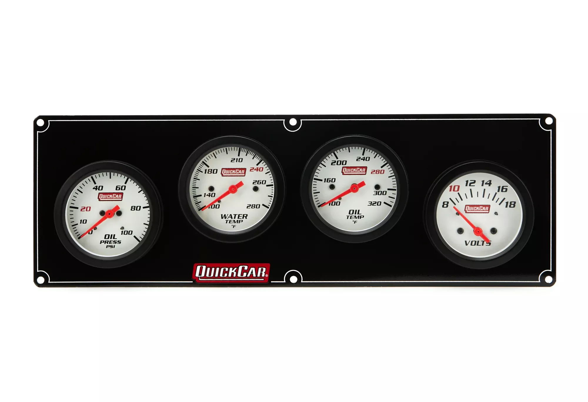 Quickcar Racing - 4 Gauge Extreme Panel OP/WT/OT/Volt