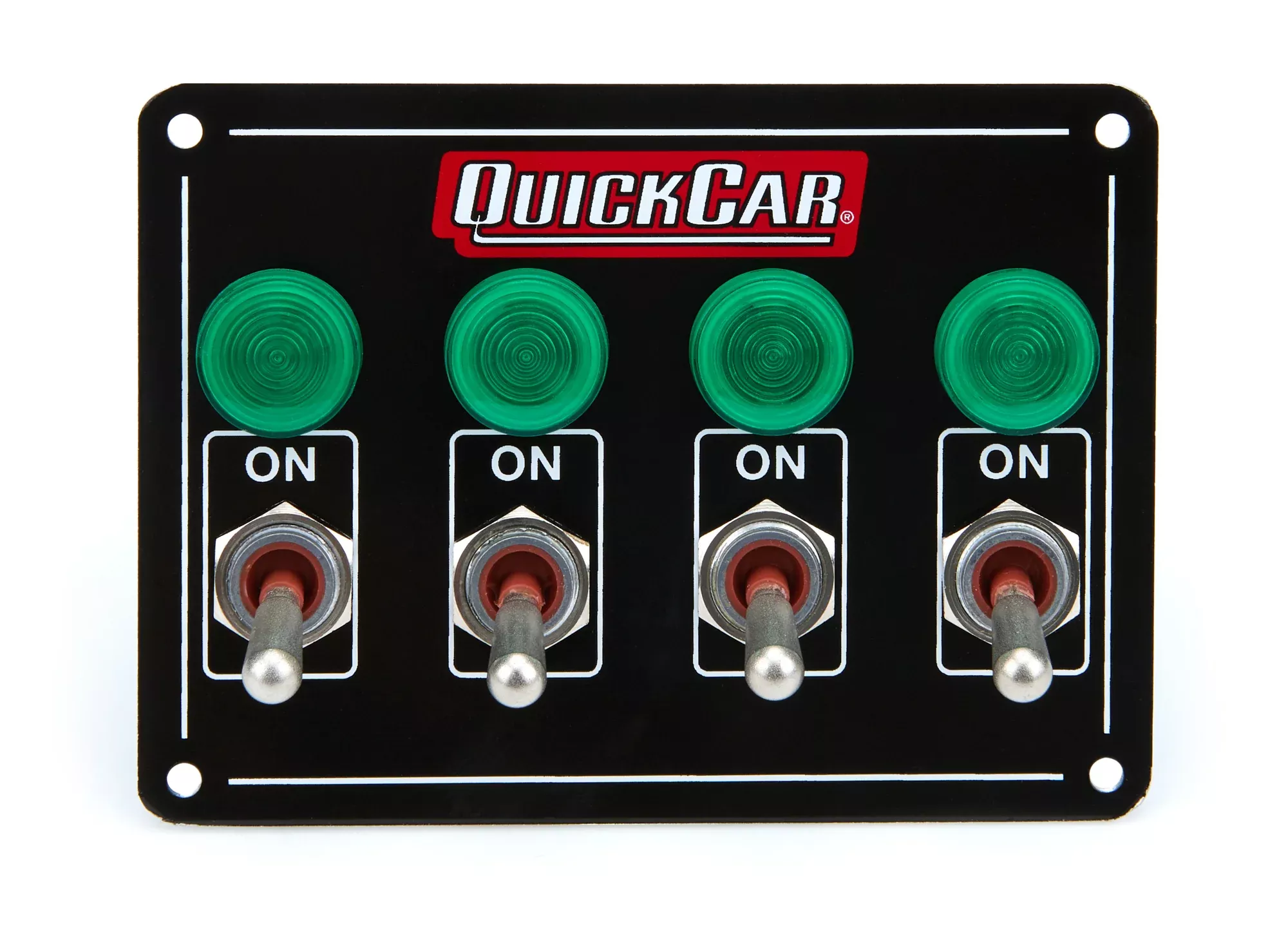 Quickcar Racing - Accessory Panel 4 Switch w/Pilot Weatherproof