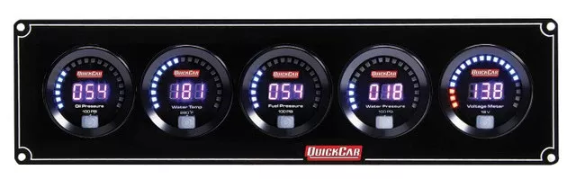 Quickcar Racing - Digital 5 Gauge Panel OP/WT/FP100/WP/VT