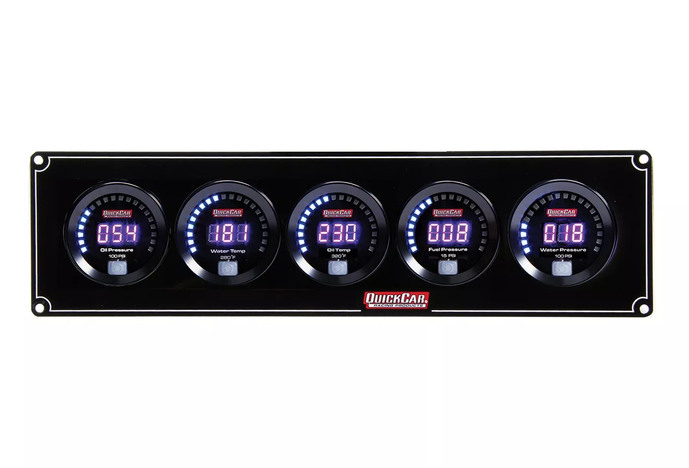 Quickcar Racing - Digital 5-Gauge Panel OP/WT/OT/FP/WP