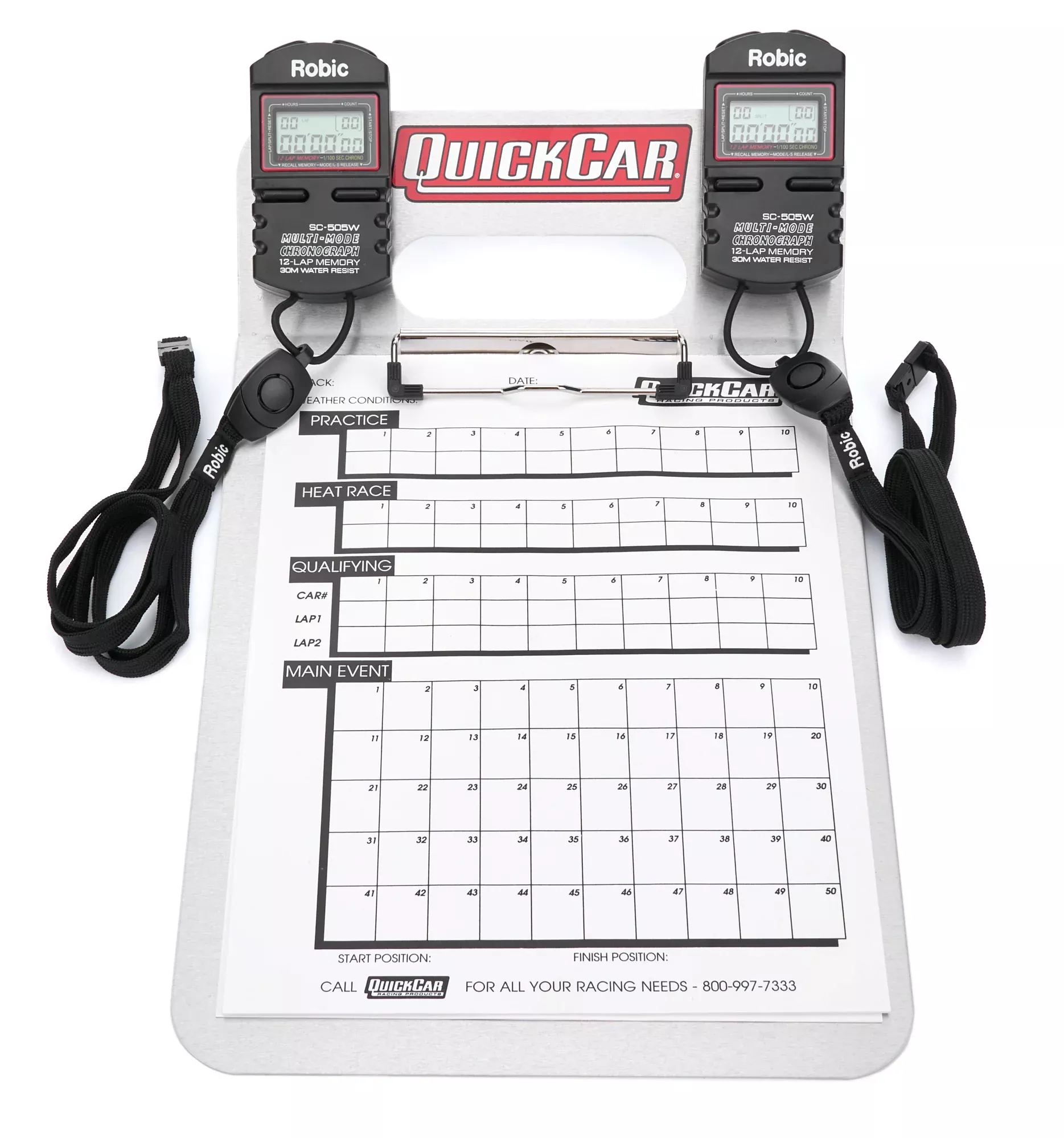 Quickcar Racing - Dual Timing Clipboard