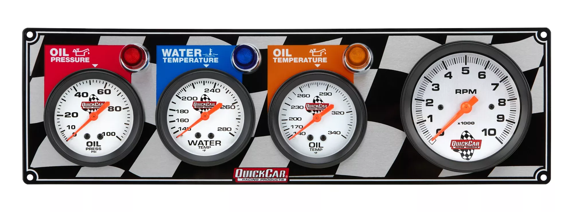 Quickcar Racing - Gauge Panel OP/WT/OT w/ Tach
