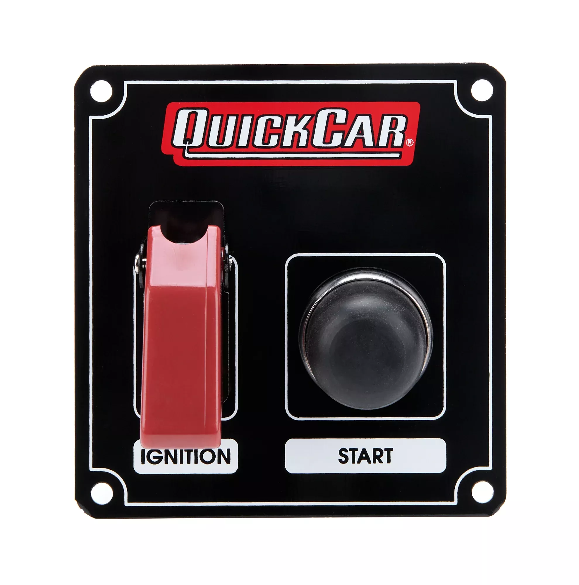 Quickcar Racing - Ignition Panel Black w/ Flip Switch