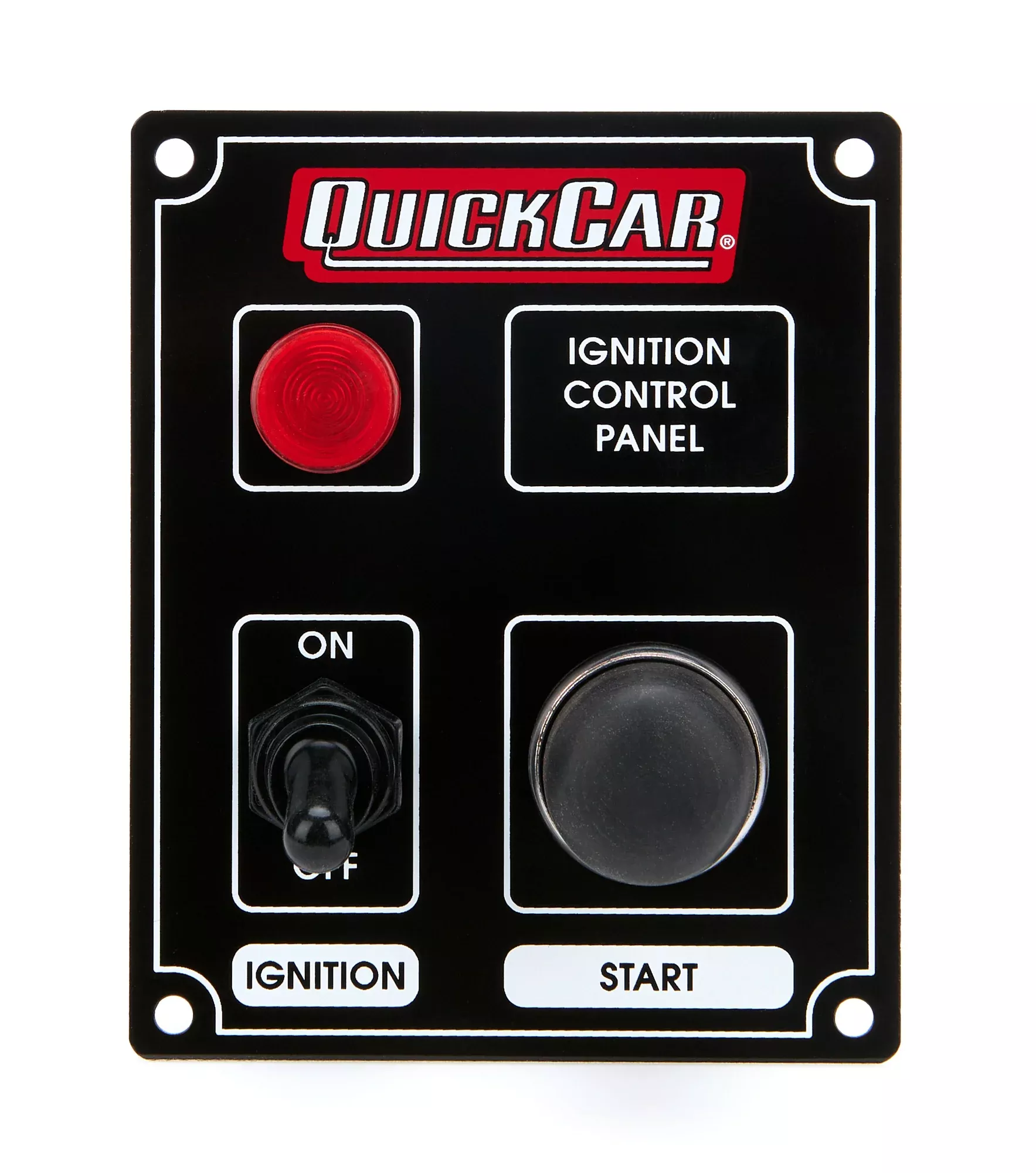 Quickcar Racing - Ignition Panel Black w/ Lights