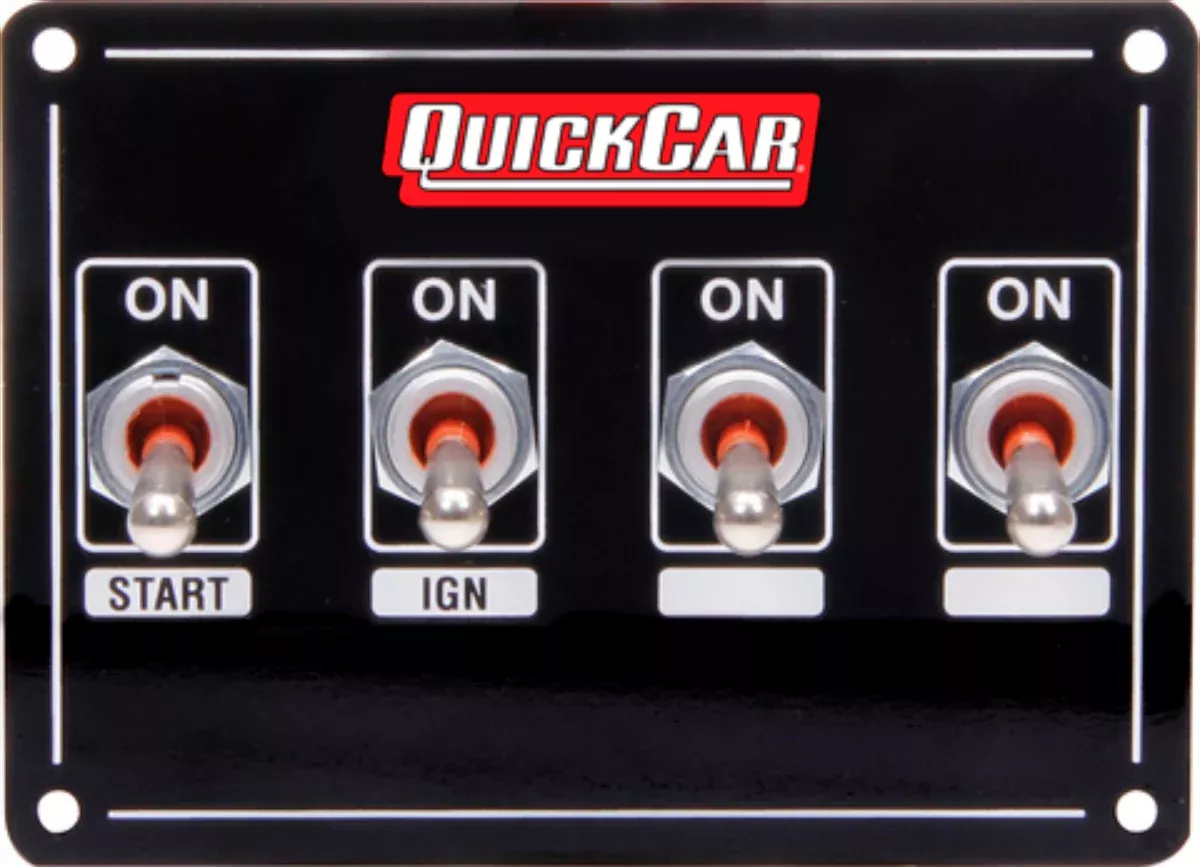 Quickcar Racing - Ignition Panel Extreme 4 Switch Single Ignition