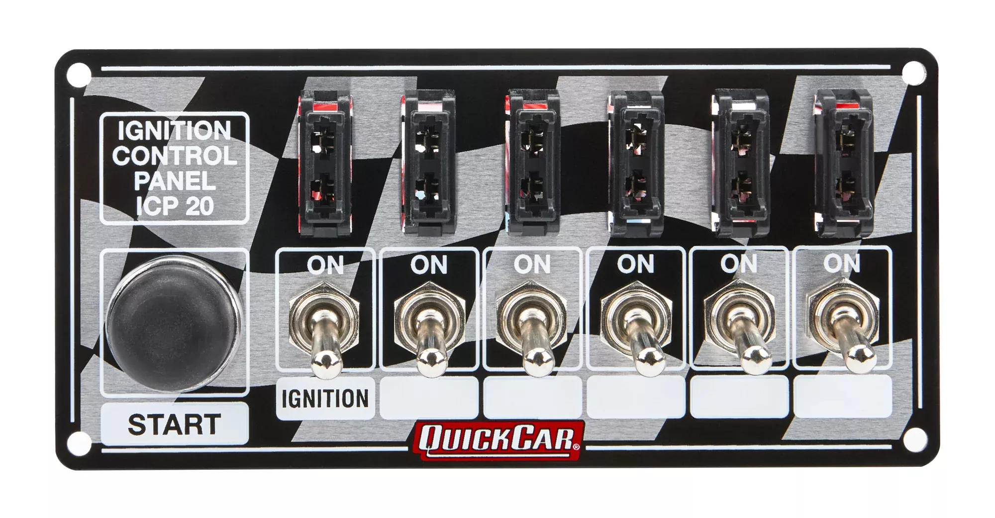 Quickcar Racing - Ignition Panel Fused w/Start Button