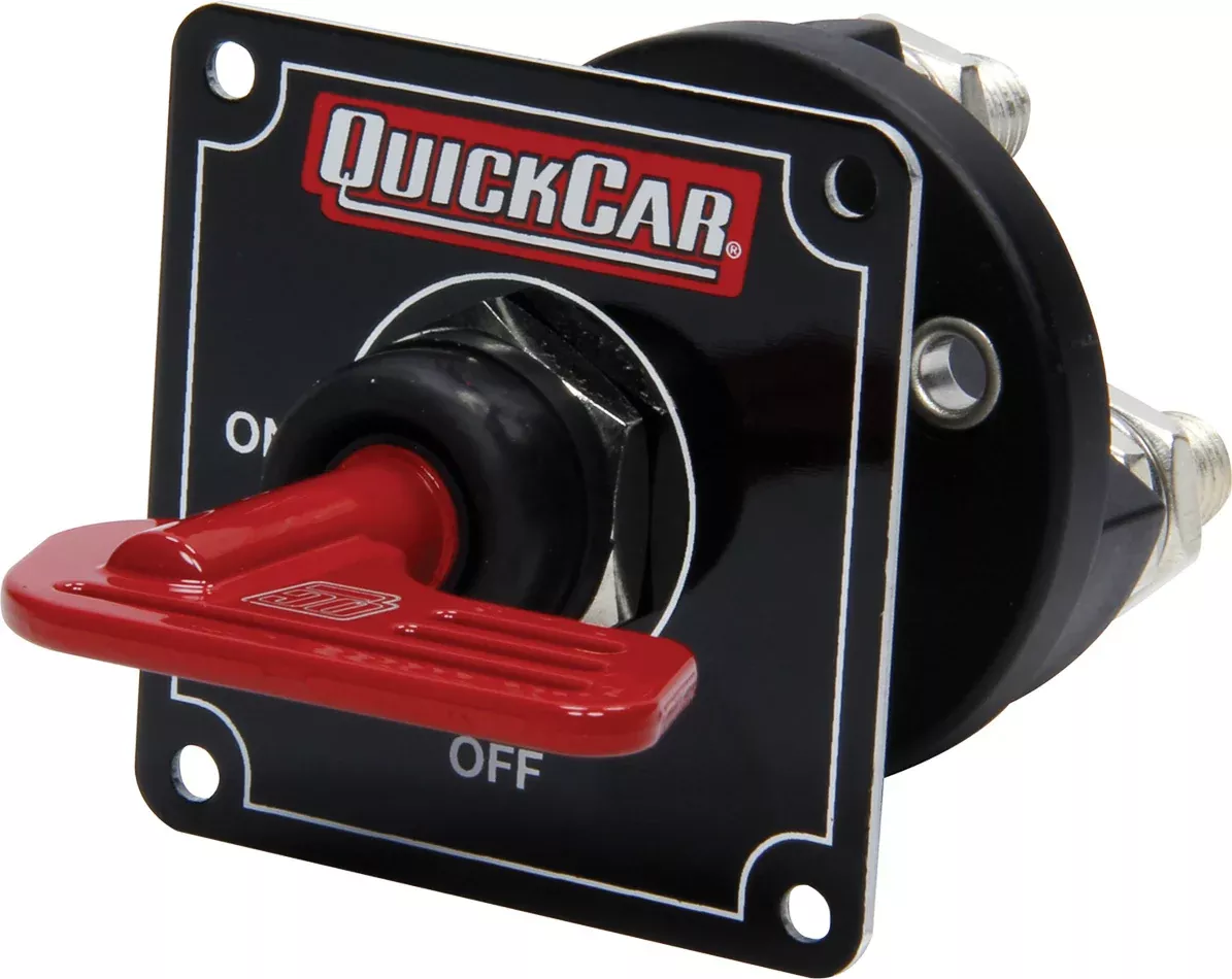 Quickcar Racing - Master Disconnect Black w/Removable Red Key
