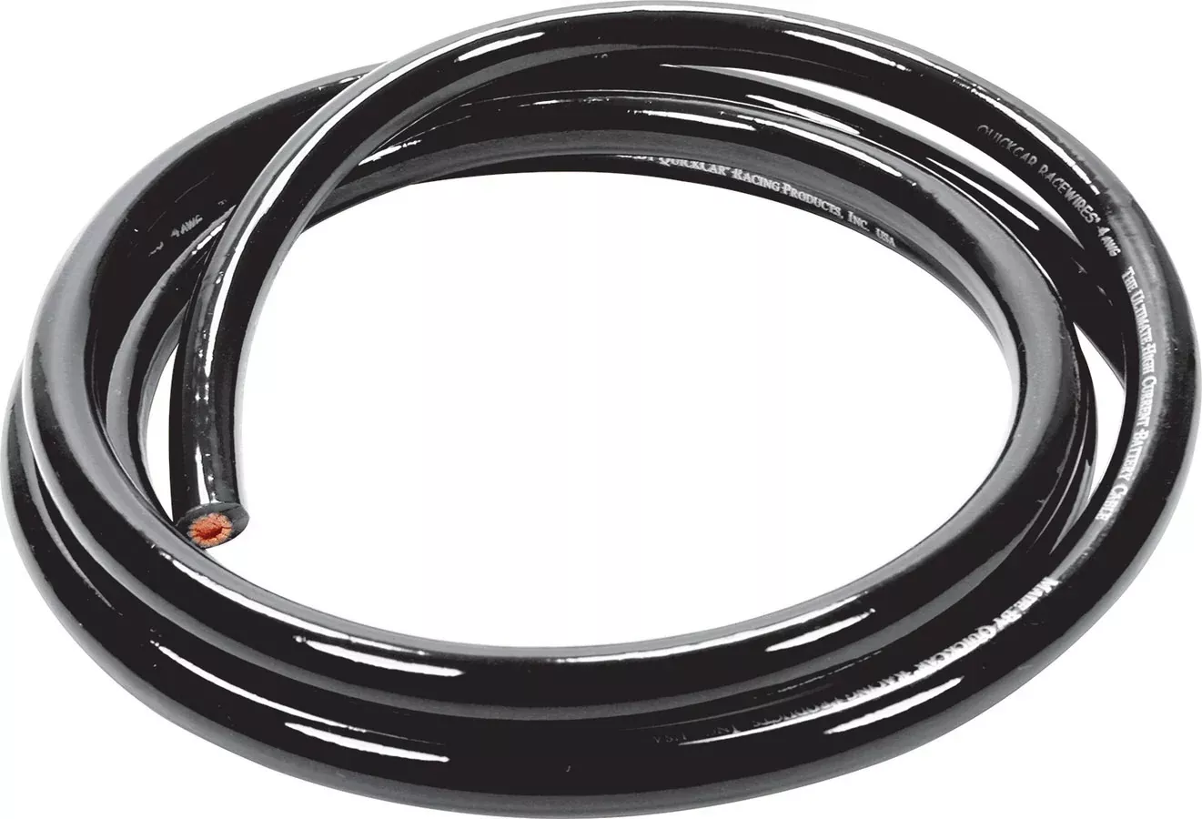 Quickcar Racing - Power Cable 4 Gauge Blk 5Ft