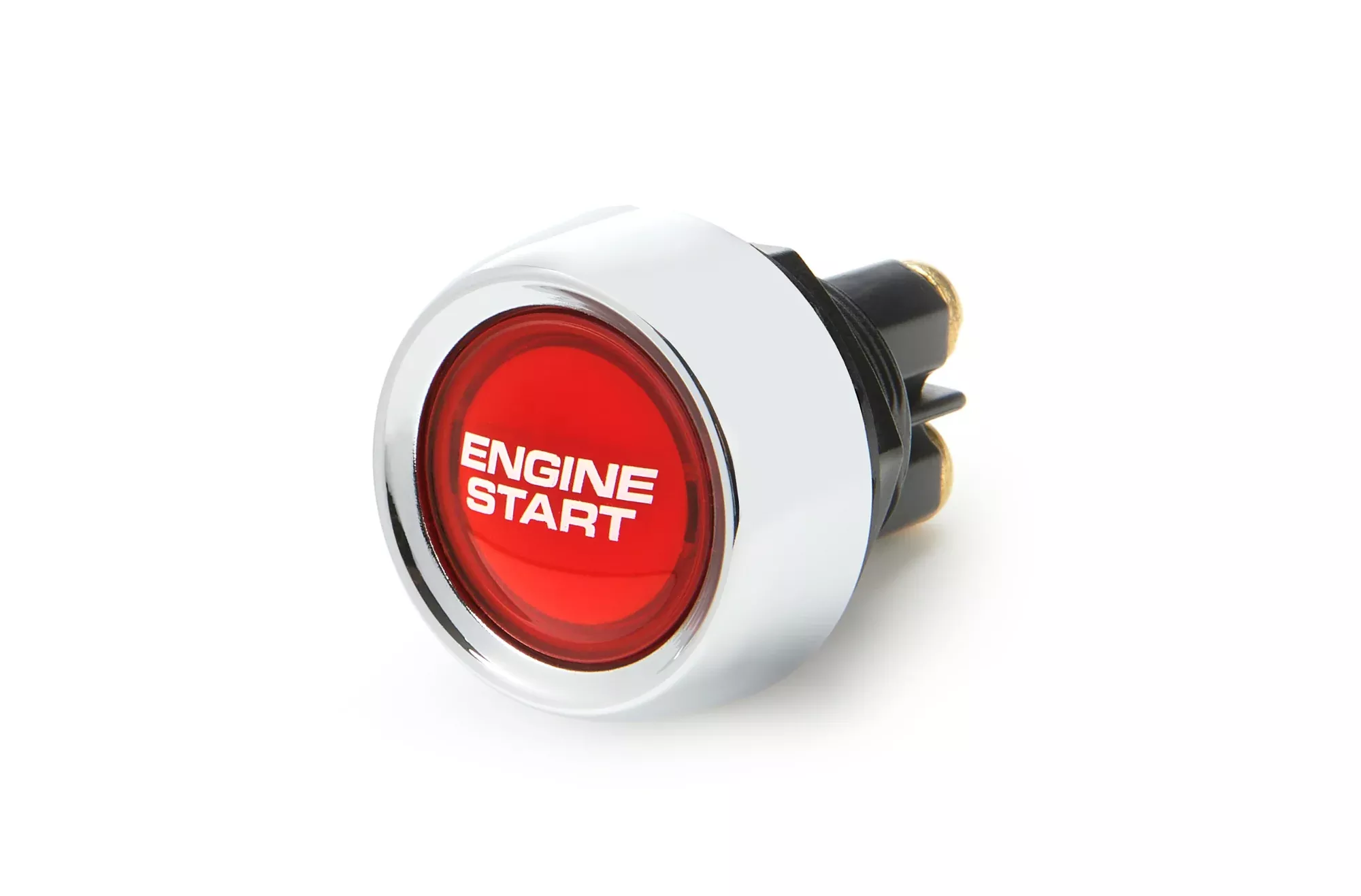 Quickcar Racing - Switch Lighted Push Button Red 50 Amp