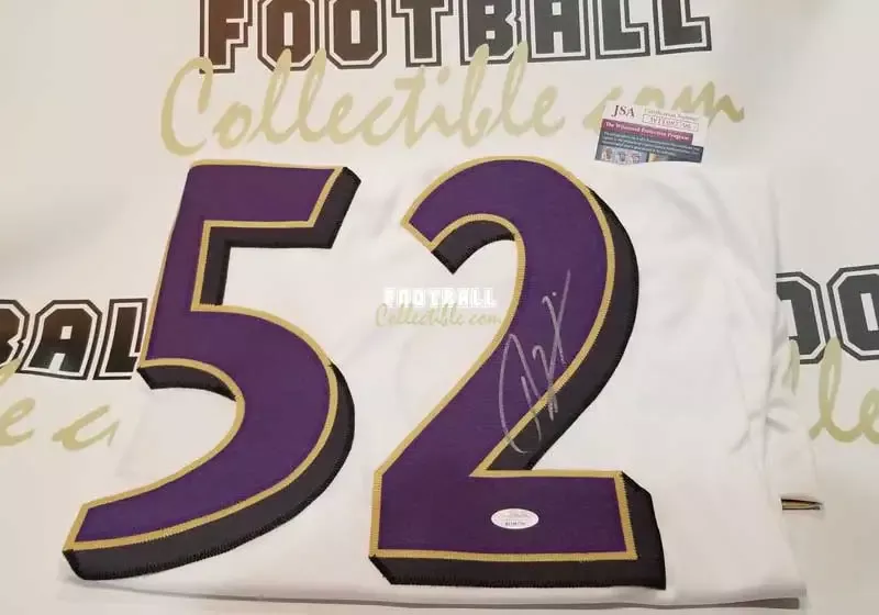 Ray Lewis Autographed Baltimore Ravens Jersey