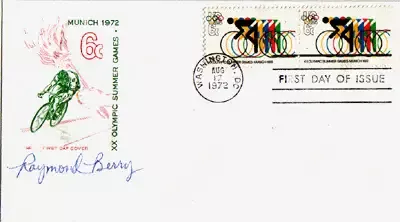 Raymond Berry Autographed First Issue Envelope