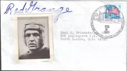 Red Grange Autographed Envelope