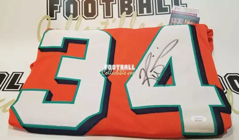Ricky Williams Autographed Miami Dolphins Jersey