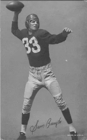 Sammy Baugh 1948 Exhibition Card