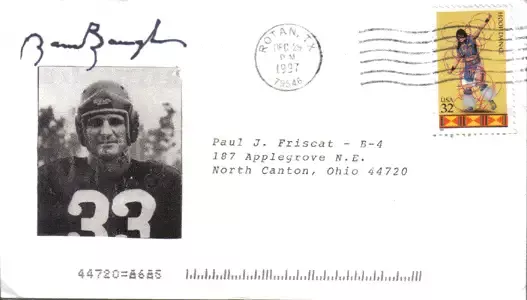 Sammy Baugh Autographed Envelope.