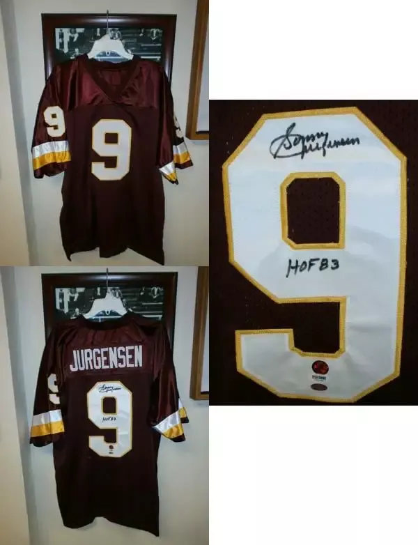 Sonny Jurgensen Autographed Redskins Jersey