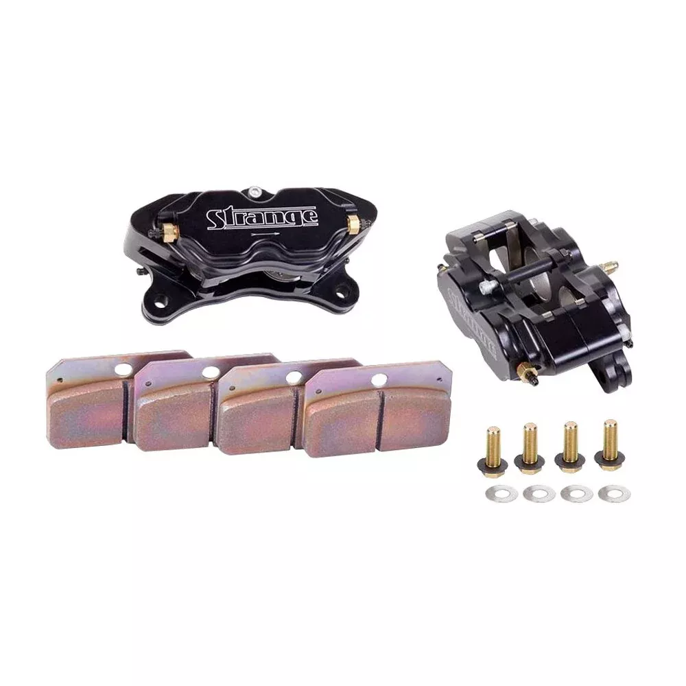 Strange Engineering - Strange 4-Piston Caliper Kit w/Hard Pads/Pr.