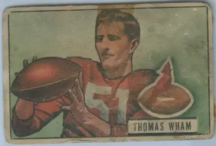 Thomas Wham 1951 Bowman Card
