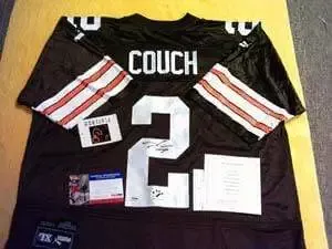Tim Couch Autographed Stitched Puma Jersey